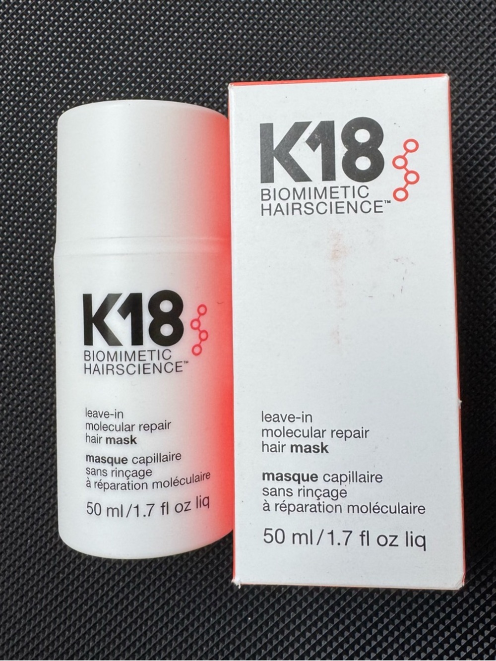 K18 Biomimetic Hairscience Leave-In Molecular Repair Hair Mask - White